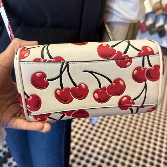 NWT❤️ COACH Mini Rowan Crossbody Bag With Cherry Print CY745 - Picture 6 of 12
